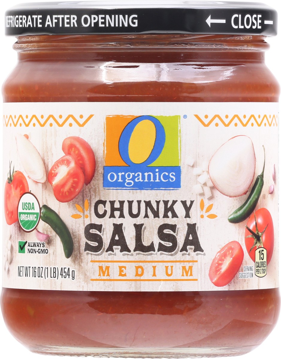 slide 6 of 9, O Organics Organic Medium Chunky Salsa, 