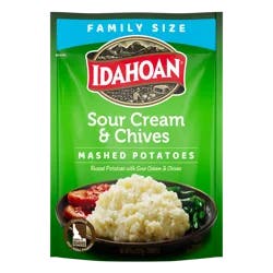 Idahoan Mashed Potatoes, Sour Cream & Chives, Family Size