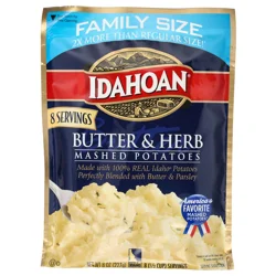 Idahoan Butter & Herb Mashed Potatoes Family Size
