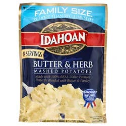 Idahoan Butter & Herb Mashed Potatoes Family Size