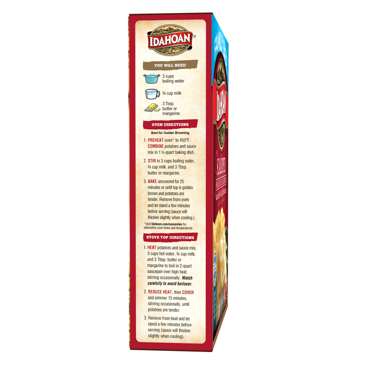 slide 2 of 4, Idahoan Scalloped Homestyle Casserole Family Size, 7.34 oz