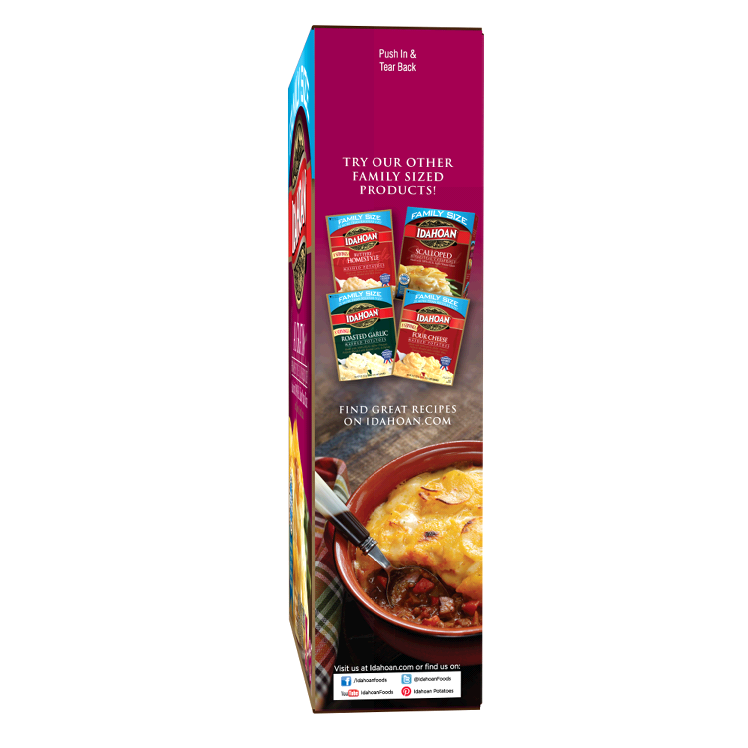 slide 3 of 4, Idahoan Au Gratin Homestyle Casserole Family Size, 7.34 oz