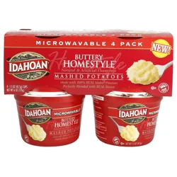 Idahoan Buttery Homestyle Mashed Potatoes Cup 4-pack