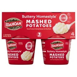 Idahoan Buttery Homestyle Mashed Potatoes Cup 4-pack