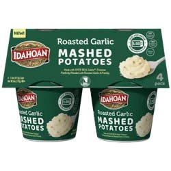 Idahoan Roasted Garlic Mashed Potatoes Cup 4-pack