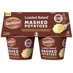 Idahoan Loaded Baked Mashed Potatoes Cup 4-pack