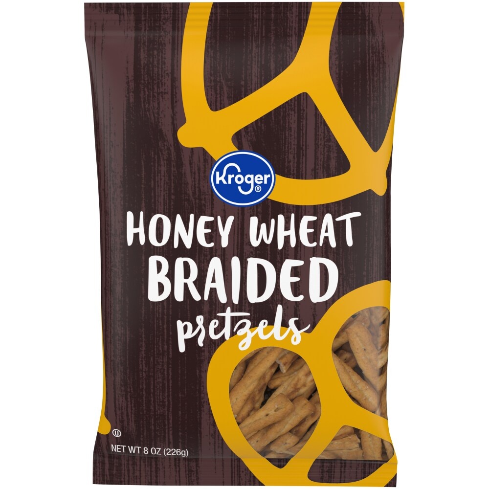 slide 1 of 1, Kroger Honey Wheat Braided Pretzel, 8 oz