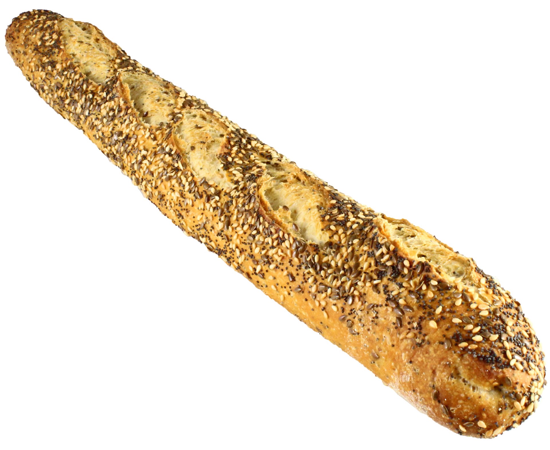 slide 1 of 1, Central Market Three Seed Ficelle Bread, 1 ct