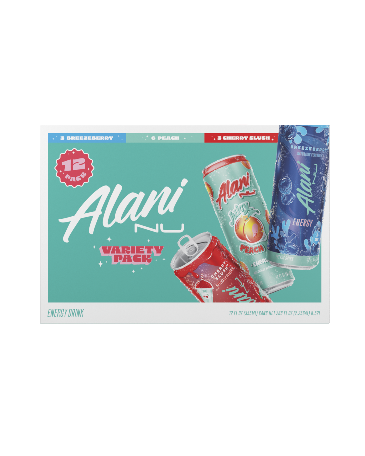 slide 1 of 5, Alani Nu Alani Variety Pack Energy Drink- 12 ct; 12 fl oz, 12 ct; 12 fl oz