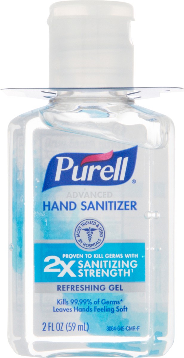 slide 13 of 13, PURELL Advanced Hand Sanitizer Gel, 2 fl oz Portable Flip Cap Bottle, 2 fl oz