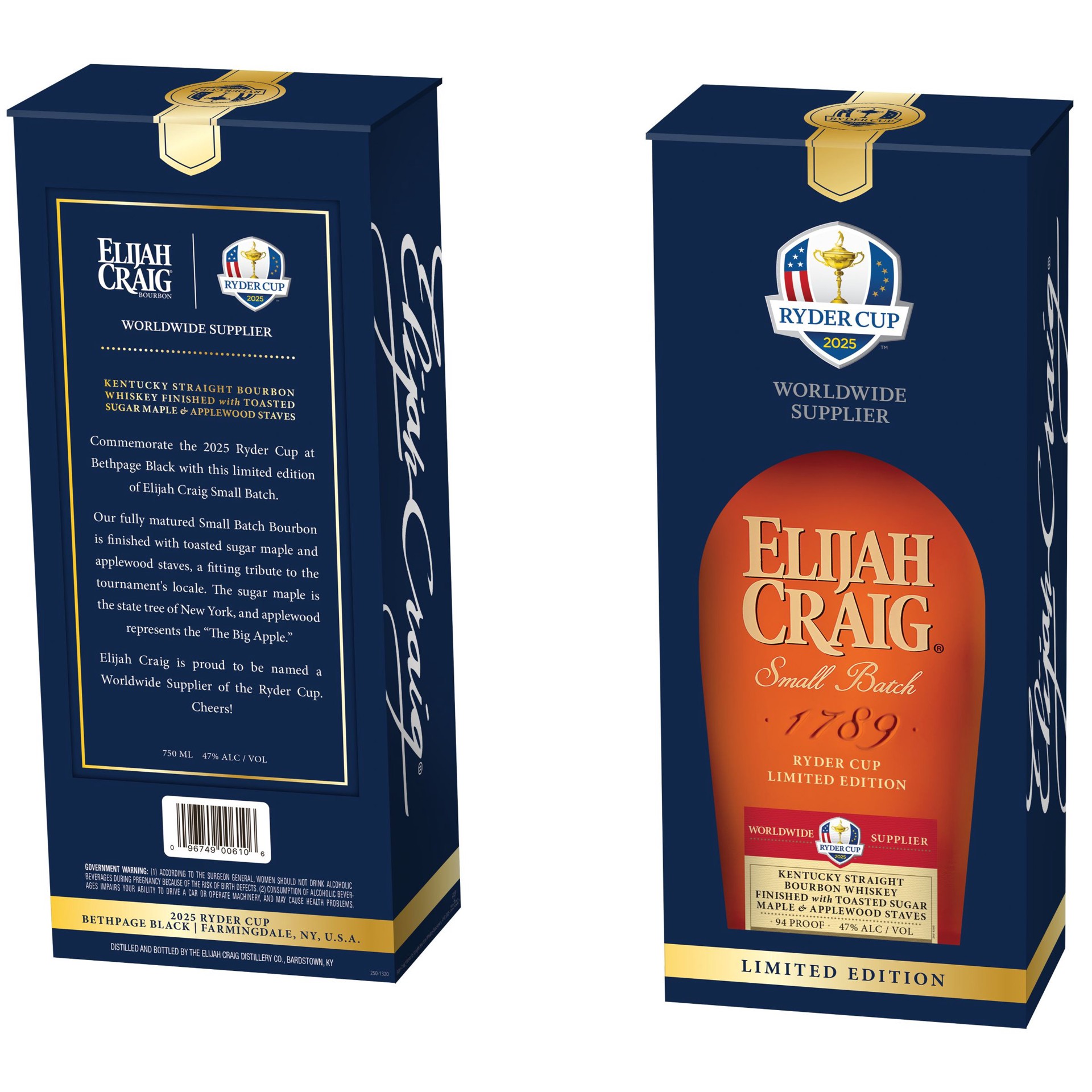 slide 2 of 3, Elijah Craig Small Batch Ryder Cup Edition, 750 ml