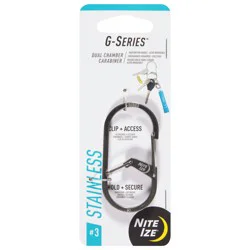 Nite Ize G-Series Stainless Dual Chamber Carabiner 1 ea