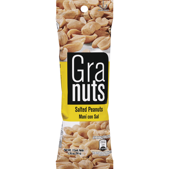 slide 1 of 1, Granuts Salted Peanuts, 1.7 oz
