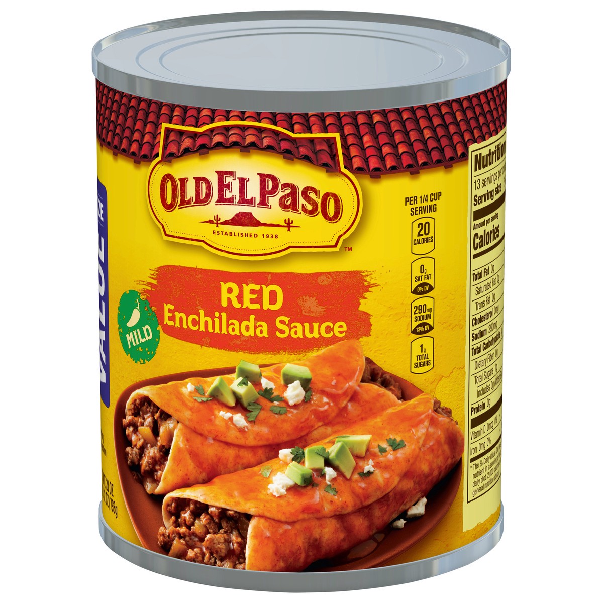 slide 7 of 9, Old El Paso Mild Red Enchilada Sauce, Value Size, 1 ct., 28 oz., 28 oz