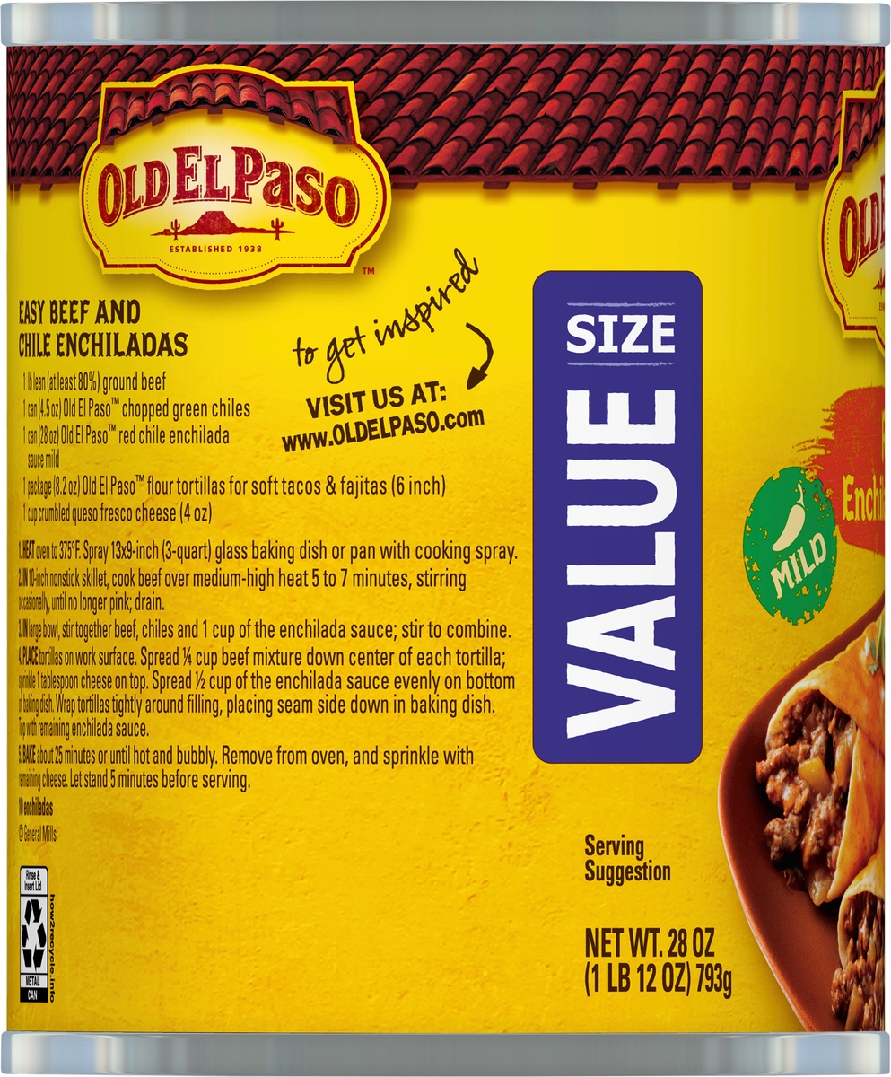 slide 5 of 9, Old El Paso Mild Red Enchilada Sauce, Value Size, 1 ct., 28 oz., 28 oz