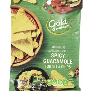 slide 1 of 1, CVS Gold Emblem Gold Emblem Spicy Guacamole Tortilla Chips, 3 Oz, 3 oz