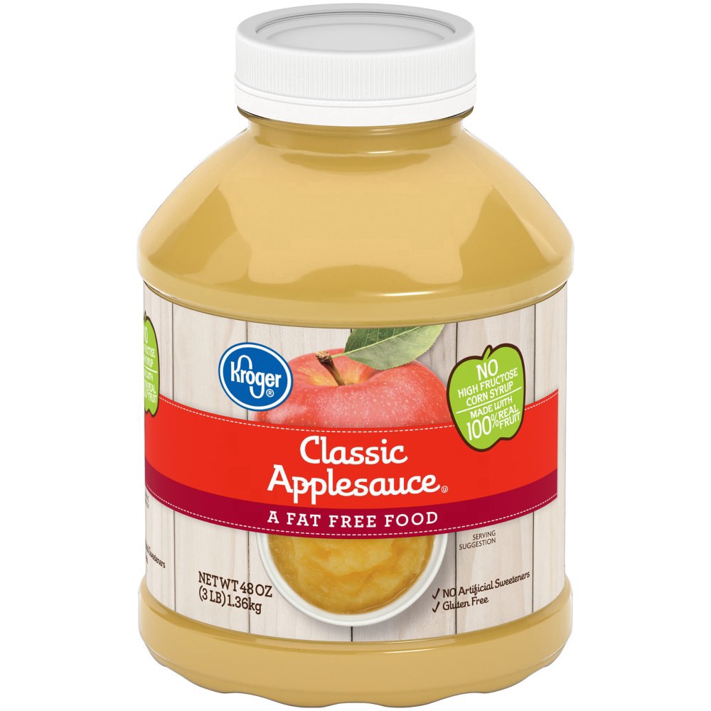 slide 2 of 3, Kroger Classic Applesauce, 48 oz