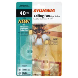 Sylvania Clear Ceiling Fan 40 Watt Indoor Light Bulbs