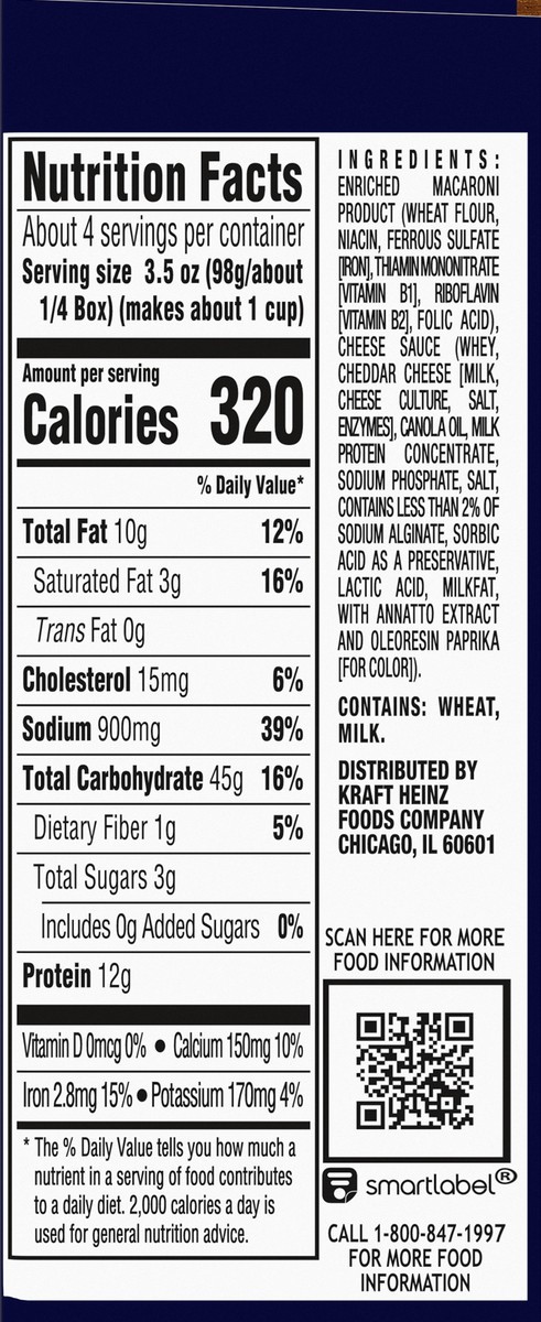 slide 9 of 9, Kraft Deluxe Sharp Cheddar Mac & Cheese Macaroni and Cheese Dinner, 14 oz Box, 14 oz