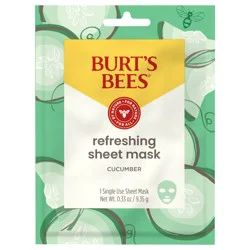 Burt's Bees Refreshing Sheet Face Mask with Cucumber, 1 Sheet Mask