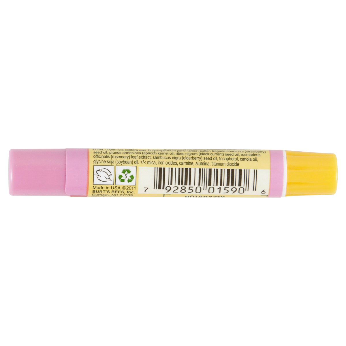 slide 3 of 6, Burt's Bees Strawberry Lip Shimmer, 0.09 oz