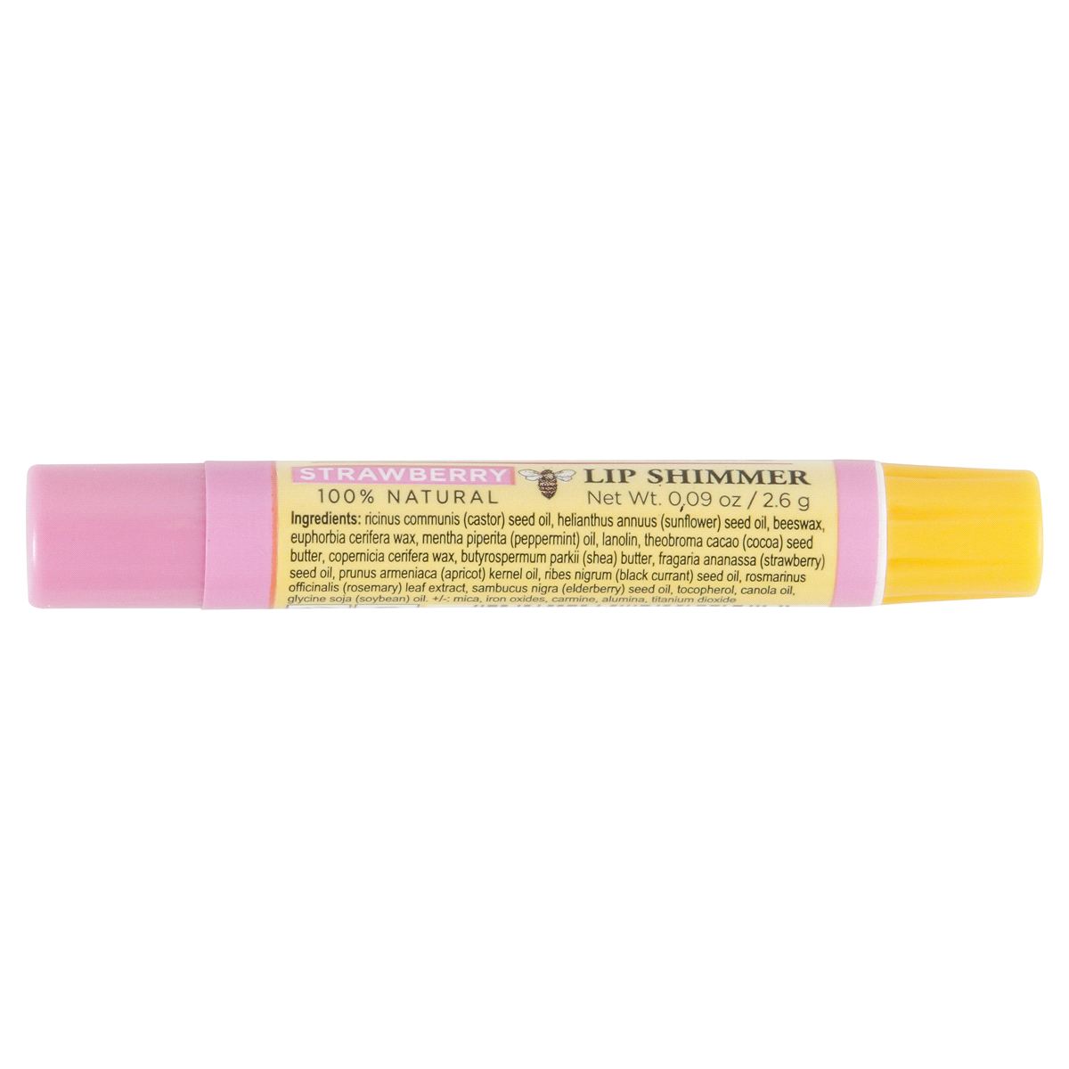 slide 4 of 6, Burt's Bees Strawberry Lip Shimmer, 0.09 oz