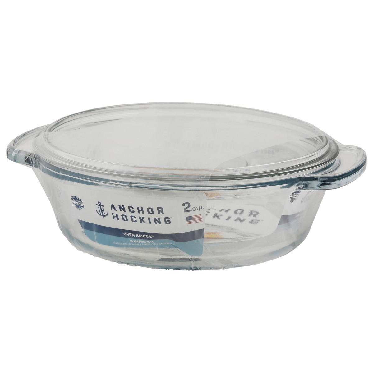 slide 5 of 9, Anchor Hocking Casserole with Glass Cover, 2 qt