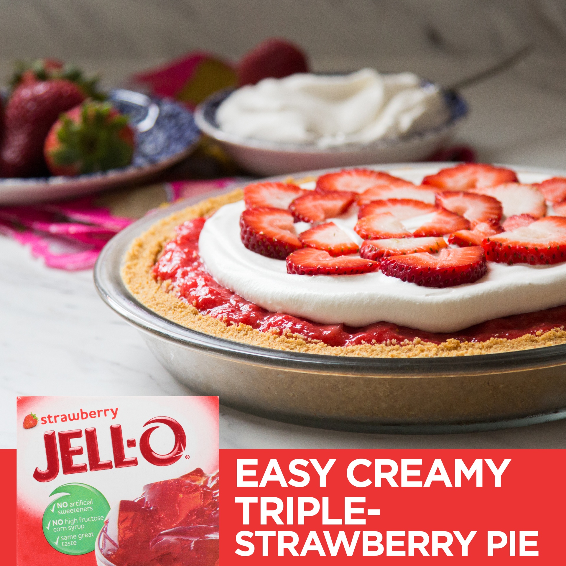 slide 2 of 7, Jell-O Strawberry Gelatin Dessert Mix, 3 oz