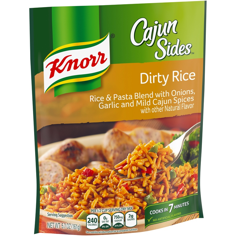 slide 3 of 6, Knorr Cajun Sides Dirty Rice, 5.7 oz