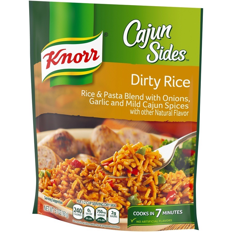 slide 4 of 6, Knorr Cajun Sides Dirty Rice, 5.7 oz