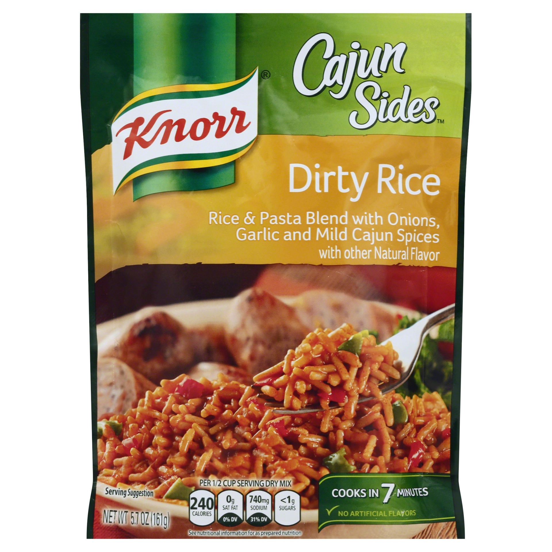 slide 1 of 6, Knorr Cajun Sides Dirty Rice, 5.7 oz