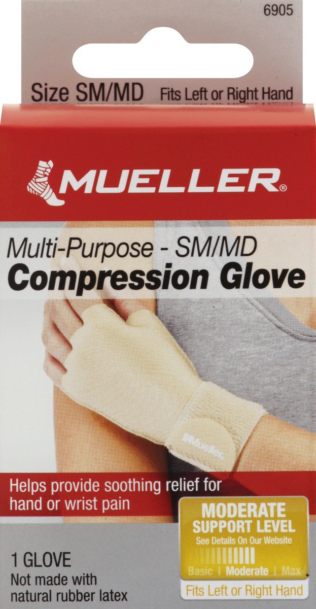 slide 2 of 4, Mueller Compression Glove 1 ea, 1 ea