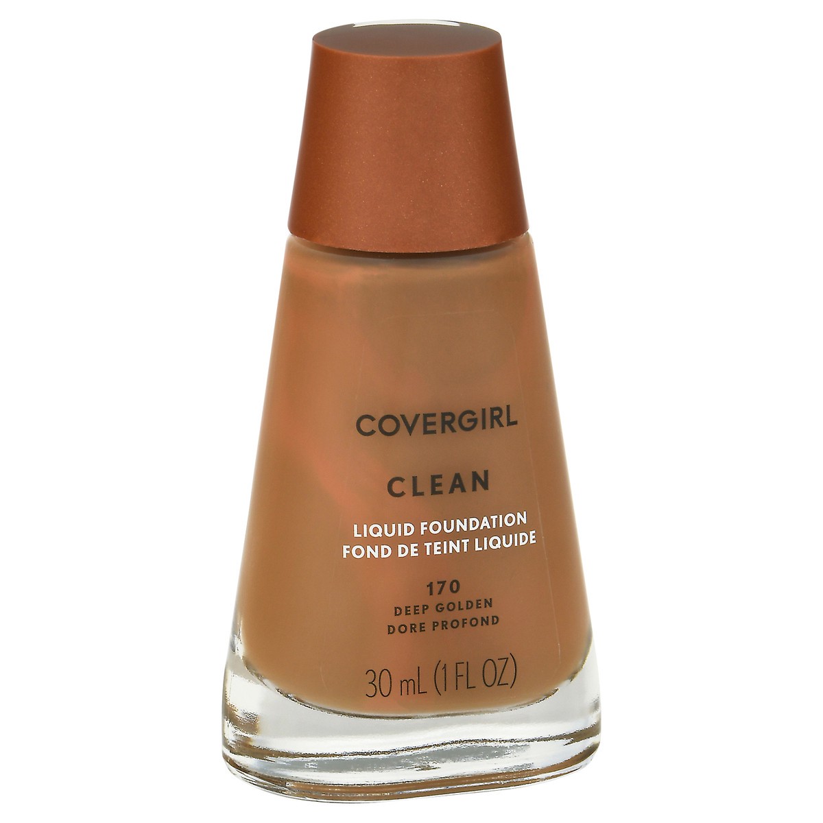 slide 12 of 12, Covergirl Clean Deep Golden 170 Liquid Foundation 1 fl oz, 1 fl oz