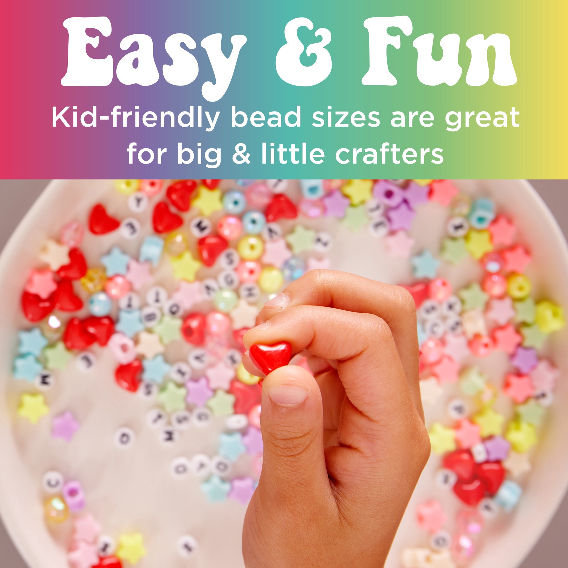 slide 3 of 14, Faber-Castell Creativity For Kids Rainbow Bead Jewelry Jar, 2.5 in x 5.3 in