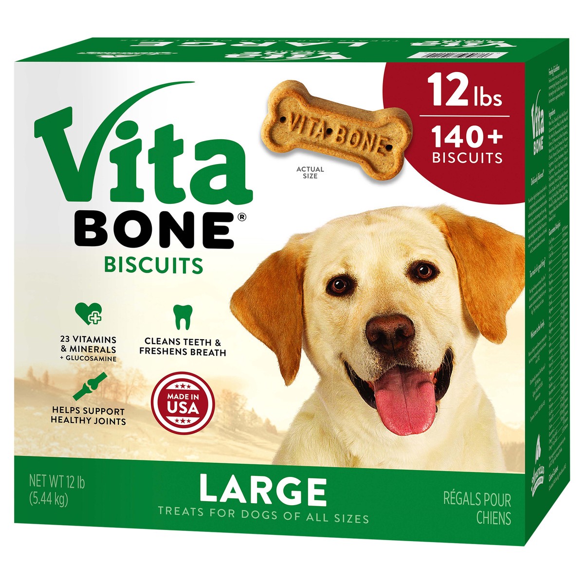 slide 5 of 10, Vita Bone Treats for Dogs Large 12 lb, 12 lb