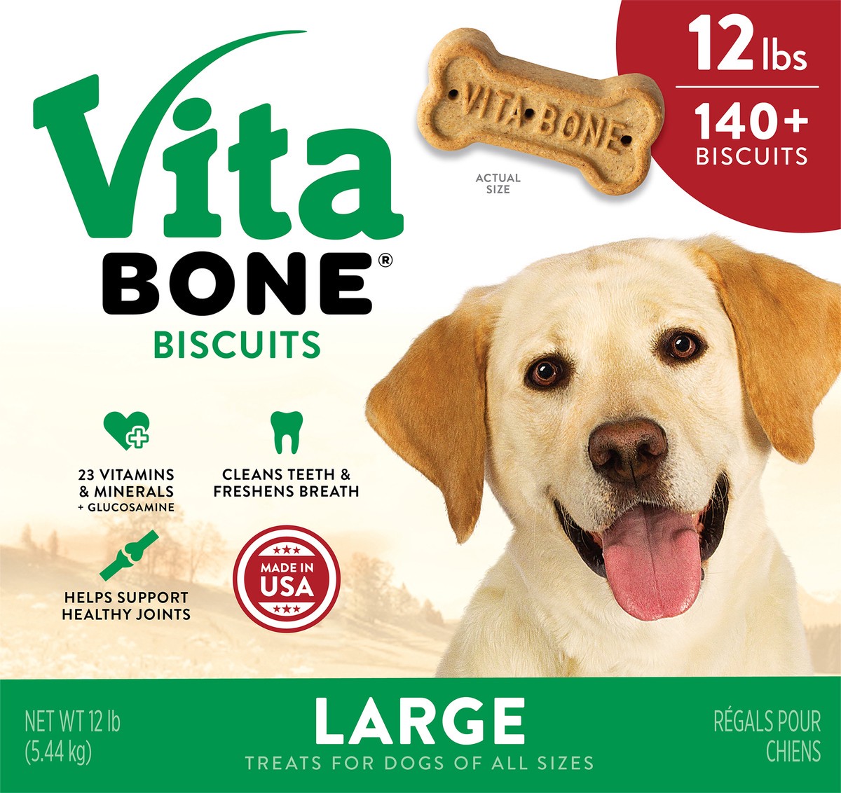 slide 10 of 10, Vita Bone Treats for Dogs Large 12 lb, 12 lb