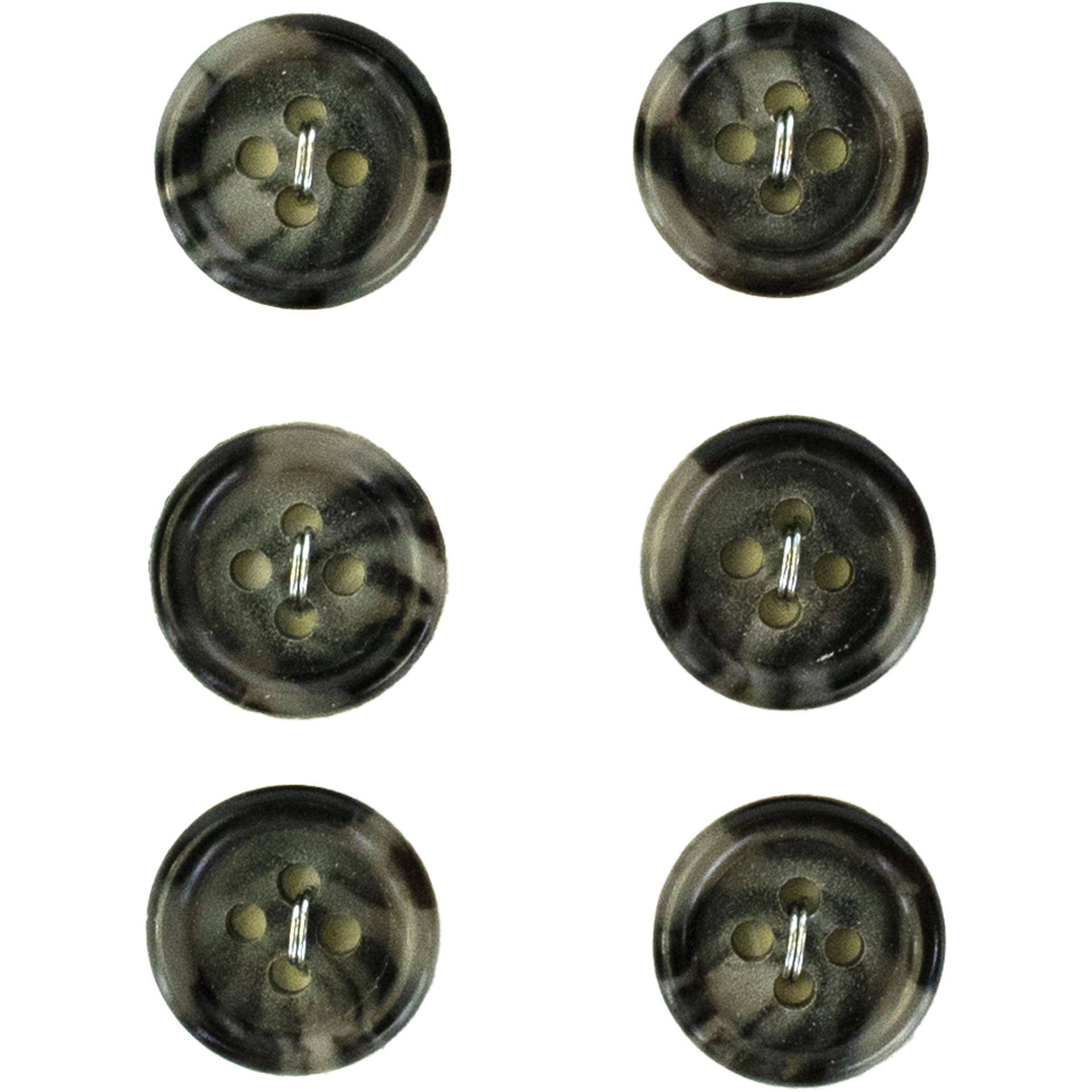 slide 2 of 3, Blumenthal Lansing Lamode 5/8" Gray 4-Hole Buttons, 6ct., 6 ct