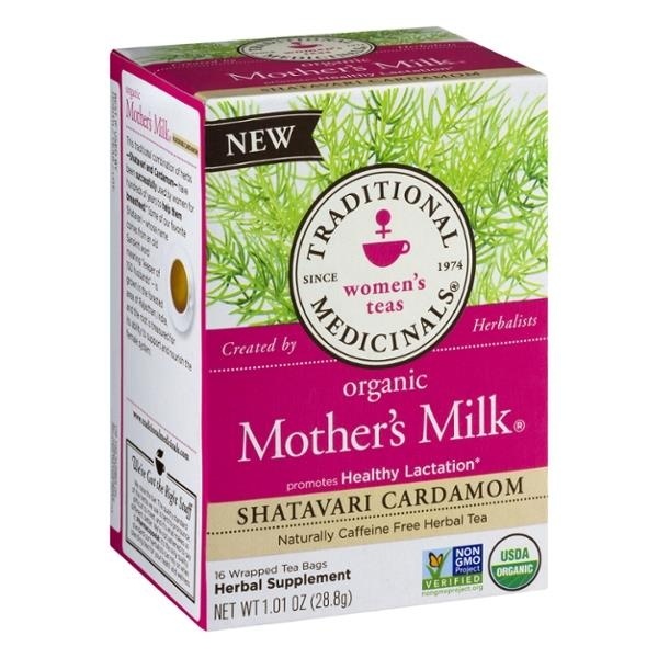 slide 1 of 5, Traditional Medicinals Mothers Milk Shatavari Organic Tea - 16 ct, 16 ct