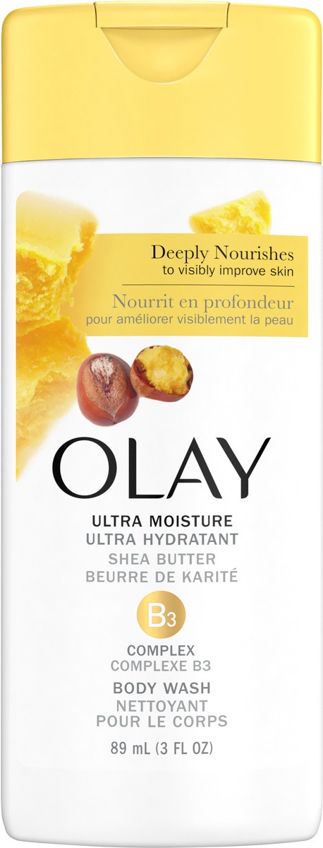 slide 3 of 3, Olay Ultra Moisture Body Wash with Shea Butter - Trial Size - 3 fl oz, 3 fl oz