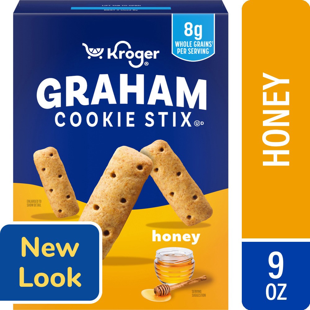 slide 1 of 5, Kroger Honey Graham Stix, 9 oz