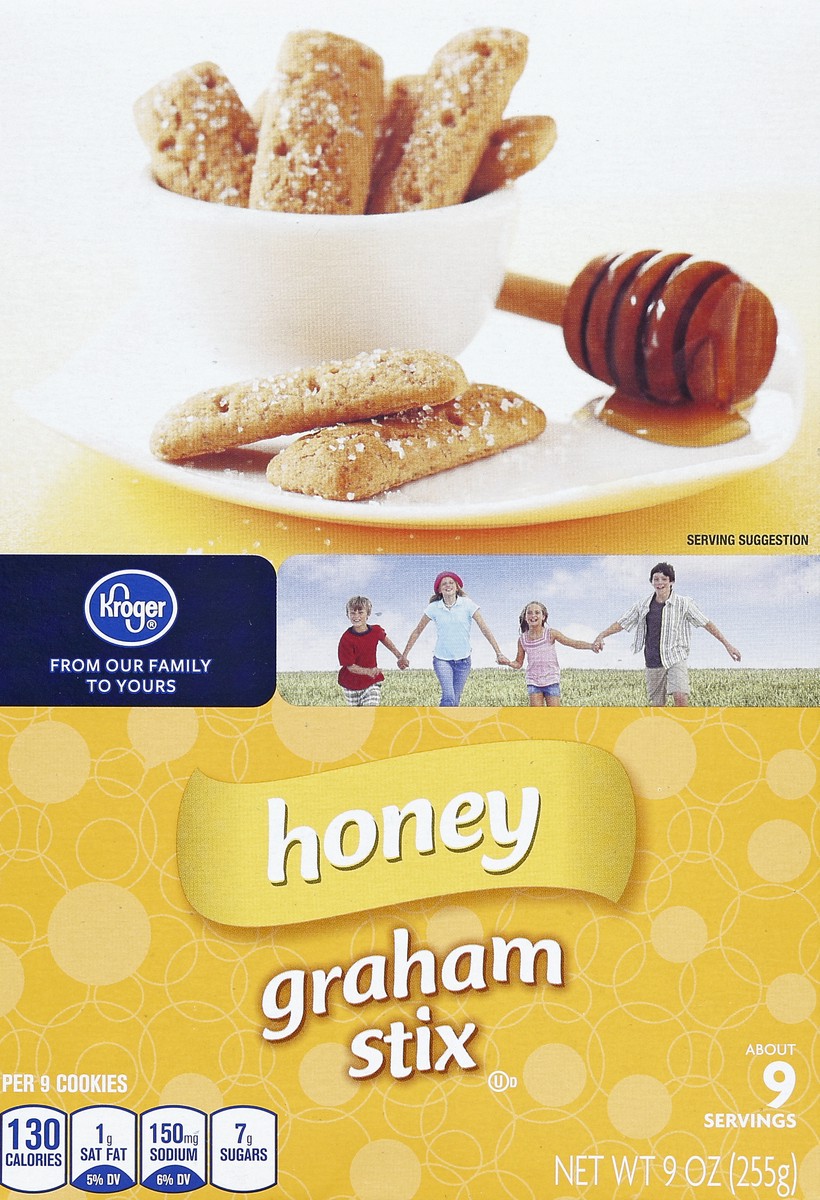 slide 1 of 5, Kroger Honey Graham Stix, 9 oz