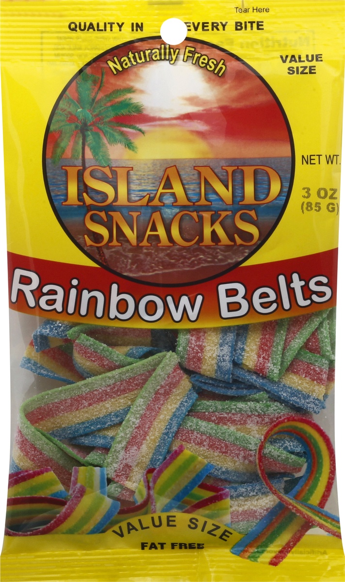 slide 6 of 9, Island Snacks Value Size Rainbow Belts, 1 ct