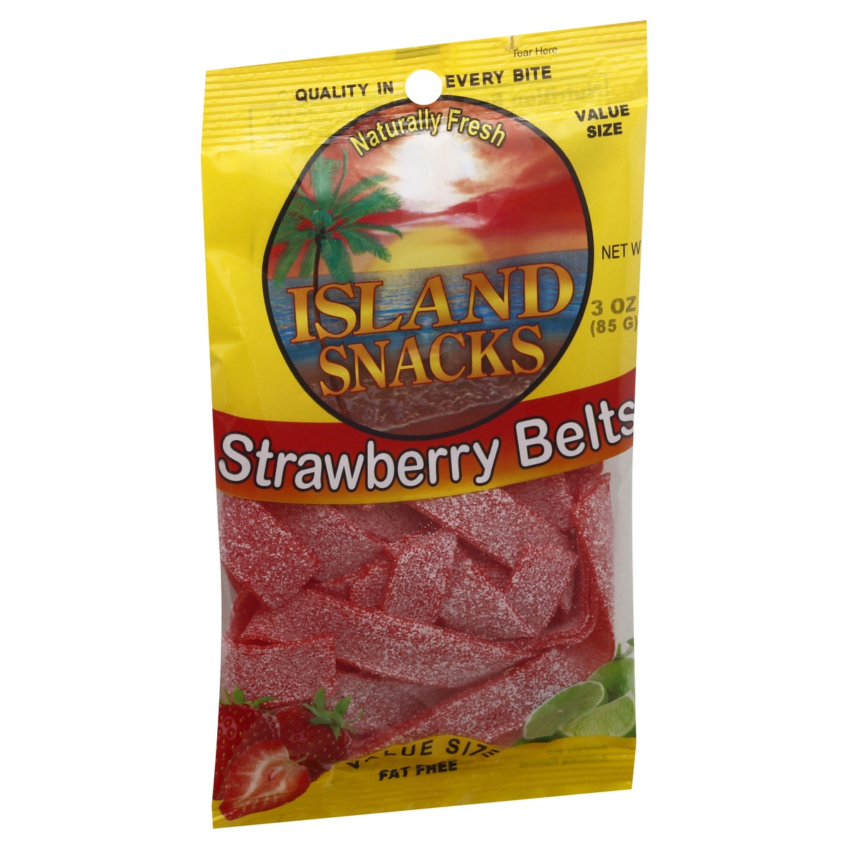 slide 2 of 9, Island Snacks Value Size Strawberry Belts, 1 ct