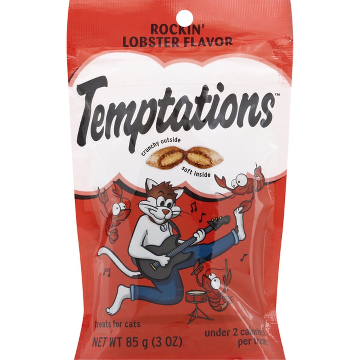 slide 1 of 1, Temptations Rockin' Lobster Flavor Cat Treats, 3 oz