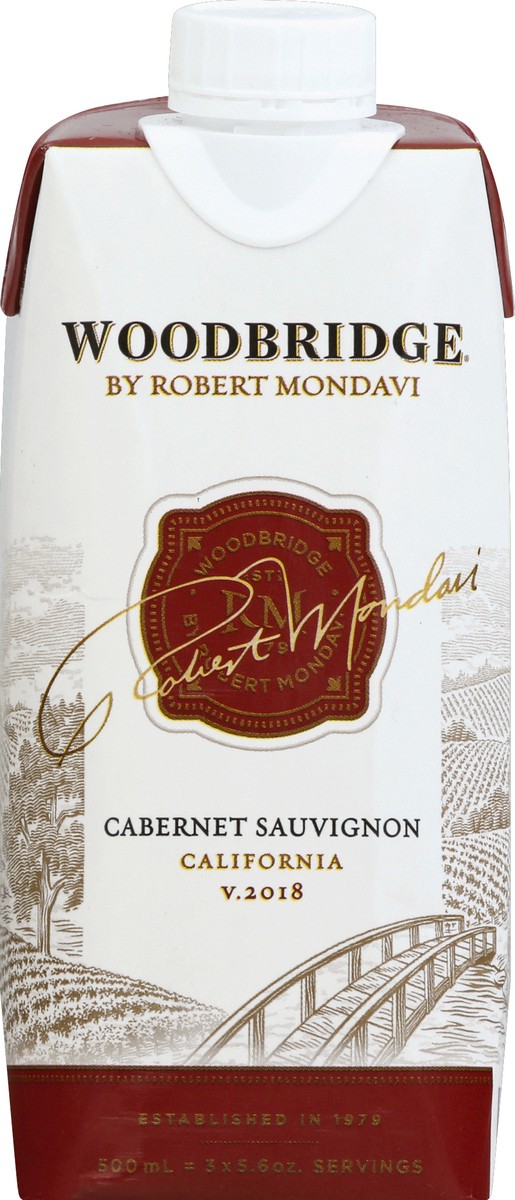 slide 5 of 7, Woodbridge by Robert Mondavi Cabernet Sauvignon Red Wine, 500 mL Box, 16.91 fl oz