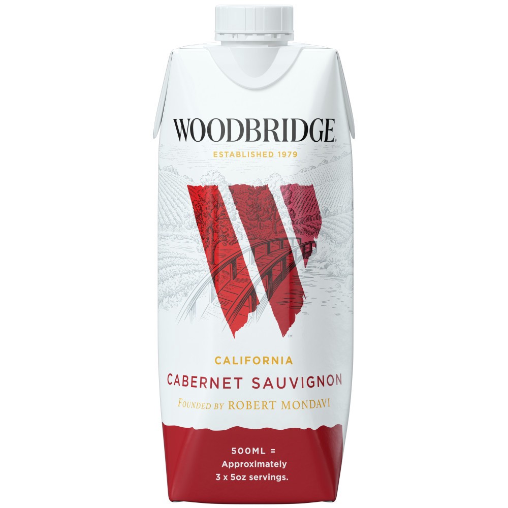 slide 1 of 7, Woodbridge by Robert Mondavi Cabernet Sauvignon Red Wine, 500 mL Box, 16.91 fl oz