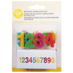 Wilton Birthday Candle Pick Set 10 ea
