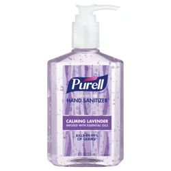 Purell Advanced Hand Sanitizer Calming Lavender, 8 fl oz Table Top Pump Bottle