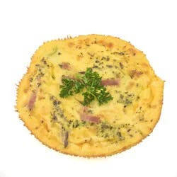 Ham Broccoli & Cheddar Crustless Quiche