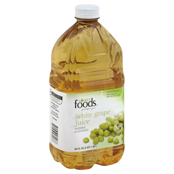 slide 1 of 1, Lowes Foods White Grape Juice - 64 oz, 64 oz